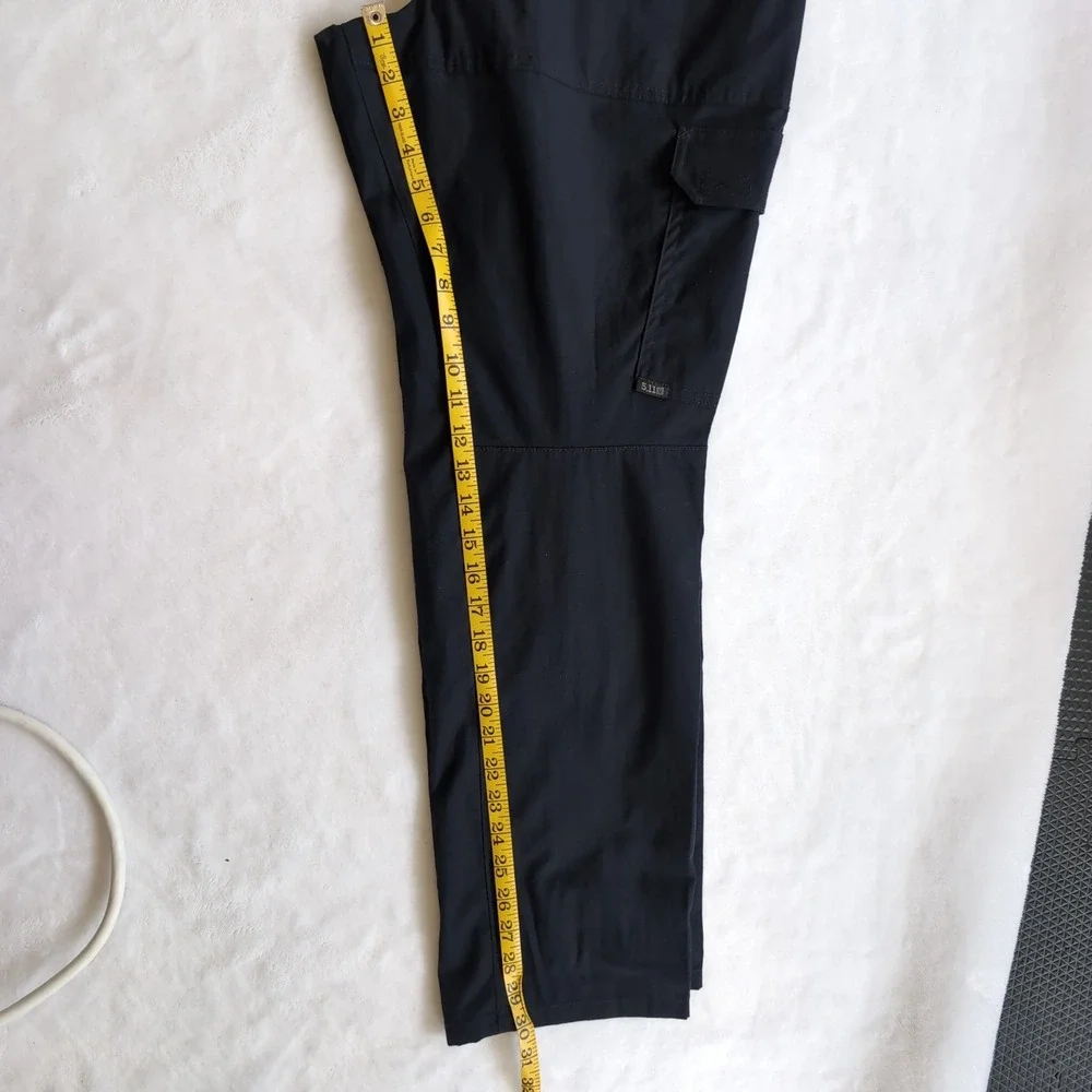 5.11 Tactical Cargo Pants Mens 34x30 Black Ripstop Multi-Pocket Utility Workwear